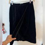 VINTAGE TOMBOY BLACK VELVET SKIRT FAUX WRAP TULIP PENCIL EUC SZ 9/waist 26 s/xs Photo 2