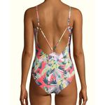 Vigoss Womens Tropical Cutout Ring Back One Piece Swimsuit Multicolor Medium Photo 2