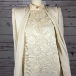 Vintage 80's David Rose Night Lace Sheath Long Sleeve High neck dress size 10 Photo 5