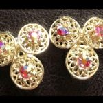 1950s CORO Aurora Borealis Clip On Earrings Photo 4