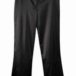 VTG MSK Women's Black Satin Dress Pants Size 8 Flare Leg Style 36831 Made USA Photo 0