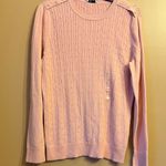 kim rogers  Light Pink Button Shoulder Sweater Size S Photo 0