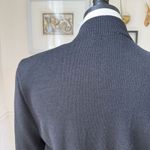 St John Collection Marie Gray Black Santana Knit Button Front Dress 6 Photo 9