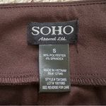 Soho Apparel Soho Womens Pants Size S Brown Stretch Mid Rise Career Flare Trousers Pull On Photo 3