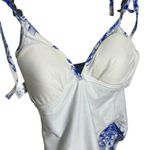 Kona Sol Shoulder Tie Hummingbird One-piece Swim Suit Medium Photo 7