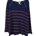 Market & Spruce Gloria Button Detail Brushed Knit Top, Size 1X Photo 0