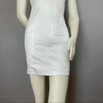 Elliatt Snakeskin White Dress Mini Off The Shoulders Cut-Out Short Animal Print Photo 5
