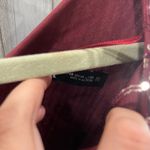 ZARA Burgundy Silver SEQUINNED Dress FRINGE LOW Back Long Sleeve Womens XS Photo 2