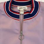 Silence + Noise Charli Tipped Racerback Cropped Tank Zipper Banded Pink Purple Photo 5