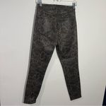 J Brand Lillie High Rise Skinny Coated Snakeskin In BOA Size 27 Photo 5