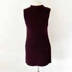 Aritzia Wilfred Palmier Sleeveless Crew Neck Tunic Wool Sweater Purple | Small Photo 7