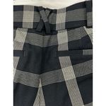 Anthropologie Pants Womens 4 A+ Plaid The Essential Slim Trousers Black White Photo 5