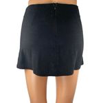 Princess Polly  Women's Black Linen Cotton Zipper Mini Straight Pencil Skirt Sz 4 Photo 2