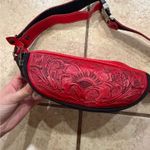 Genuine leather fanny pack Red Photo 2