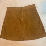 She & Sky Faux Leather Mini Skirt Brown Ladies Size Small Photo 4