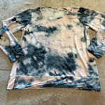 Workshop Republic Clothing  Tie Dye Long Sleeve Shirt Size 1X Plus Pink Blue Photo 0