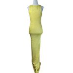 ASTA RESORT Natalia Dress in Chartreuse Sequin Small New Womens Maxi Gown Yellow Photo 5