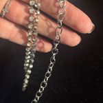 Elegant Silver crystals Y Necklace Photo 3