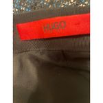 Hugo Boss Black Blue Metallic Textured Sheath Mini Skirt Size Small Photo 2
