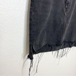 Madewell  Black Stretch Denim Mini Skirt Step Hem 28 Photo 1