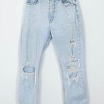 Abercrombie & Fitch  The Ankle Straight Ultra High Rise Curve Love Destroy Jeans Photo 0