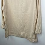 Ralph Lauren Lauren  Linen Boho Peasant Top V Neck Embroidered size Large Photo 8