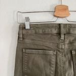 Athleta Flex Olive Green Straight Cropped Jeans Size 2 Petite Photo 6