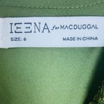 Mac Duggal Ieena olive green sequin full length long sleeve high slit gown. 6 Photo 9