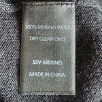 Paloma Black Merino Wool Crewneck Soft Luxury Short Sleeves Knit Top SZ MP #2050 Photo 7