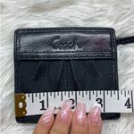 Coach  Black Signature Canvas Card Holder Photo 7