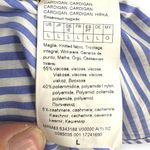 Marina Rinaldi | Large | Maggese Navy Argyle Cashmere Blend Faux Layer Cardigan Blue Photo 8