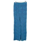 Free People  Beach Get Away Fauxchet Flare Pants Teal Blue Size XL EUC Photo 8