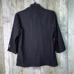 White Stag Size S(4-6) Black Button Front 3/4 Notched Sleeves w/Collar Photo 1