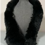 Black Fur Winter Scarf Shawl Wrap — Length: 30 in. 🖤 Photo 3