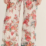 Becca by Rebecca Virtue Floral Crochet Lace Slit Wide Leg Swim Cover Size Small Photo 0