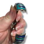 Boutique Womens Bangle Cuff Bracelet Fashion Jewelry Shades of Blue Teal Photo 6