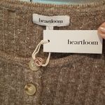 Heartloom 💕💕 Lilah Henley Sweater + Nikita Wide Leg Pant Taupe Ribbed  L NWT Photo 12