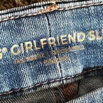 Chico's  So Slimming Girlfriend Crop Jeans Blue Stretch Denim Slim Leg Photo 8