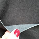 Madewell  Black Mini Dress Leather Pocket T-Shirt High-low Dress Exposed Zip XS Photo 5