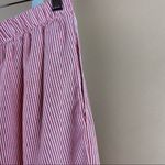 Misslook Medium 90’s Women’s Striped Red & White Pants Island Vacation Tapered Photo 3