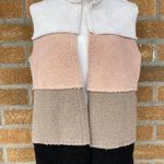 Leuname mar Faux Shearling Contrast Vest medium Pink Photo 0