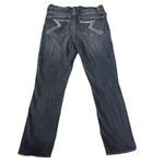 Rock & Republic Sz 6 Denim Bootcut Jeans Women's Blue Wash Embellished Pockets Photo 3