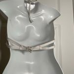 Mossimo White Ruched Bikini Top Size Large Photo 3