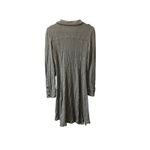 Free People  Utility Sweater Dress Jacket Long Cardigan Coat S Gray Button Down Photo 3