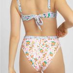 Blackbough NWT Valentina High Waist Floral Bikini Bottoms Size XL Pink Photo 4