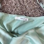 Timing Silky Mint Green Midi Dress Photo 1