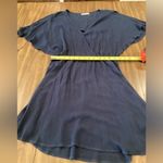 On The Road Anthropologie   Gauze Blue tassle short Sleeve Mini Dress small Photo 3
