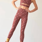 Free People Movement High-rise Cut Out Sneak Peak Printed Leggings Photo 0