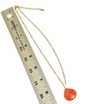 Faceted Dyed Quartz Pendant Necklace on Gold Photo 7