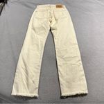 BDG  Urban Outfitters Ecru Distressed Straight Leg Cowboy Jeans Size 26 EUC Photo 5